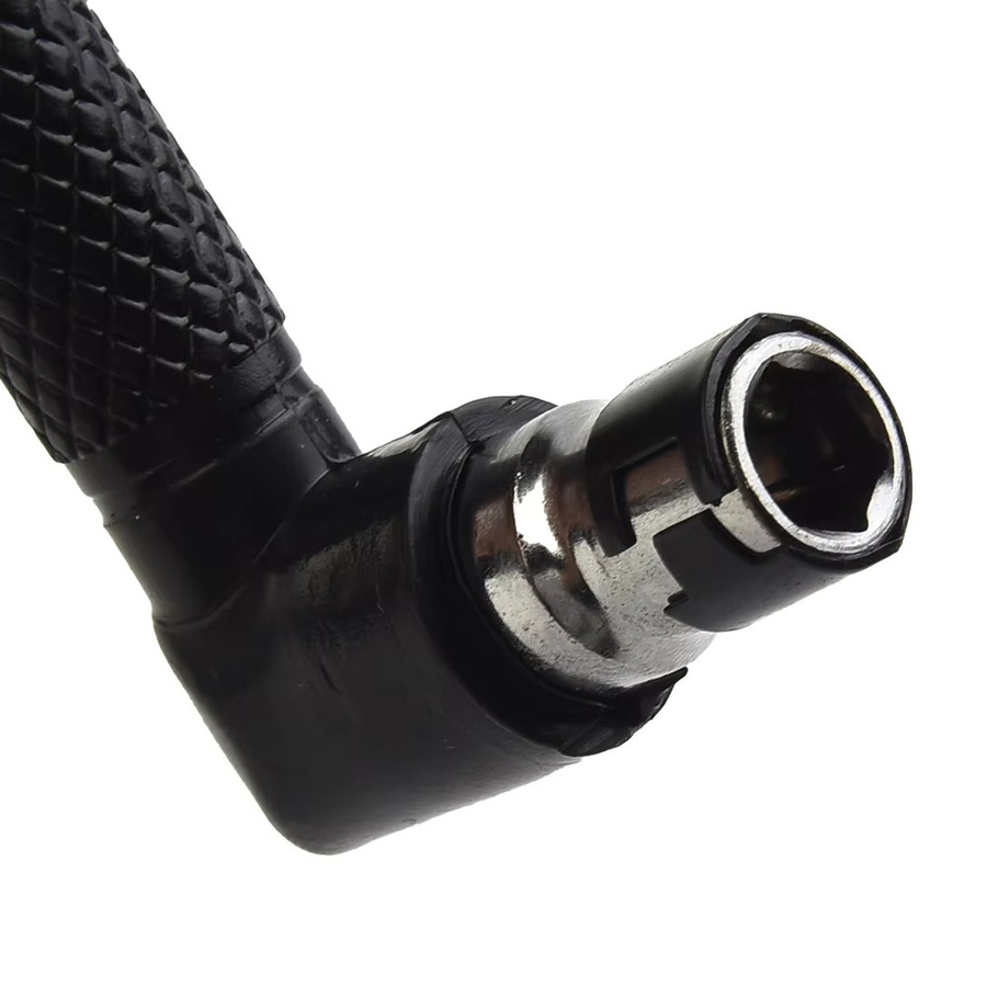 DAZZLEEX L-Typ 1/4 Sechskant-Schraubendreher-Bit mit Doppelendgriff und 90 Grad Winkel für Reparaturarbeiten, Schwarz, 6,35 mm - Bild 3