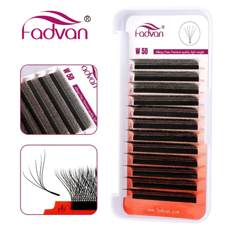 FADVAN Wimpernverlängerung W-Form, Schwarz, Wasserdicht - Bild 3