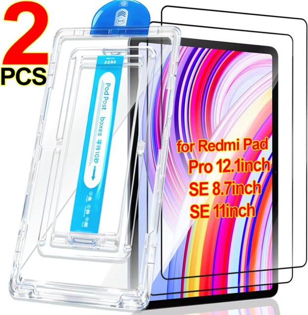 2er-Set Gehärtetes Glas Screen Protector für Xiaomi Redmi Pad SE, Pad 7 Pro und weitere Modelle, Transparent - Bild 1