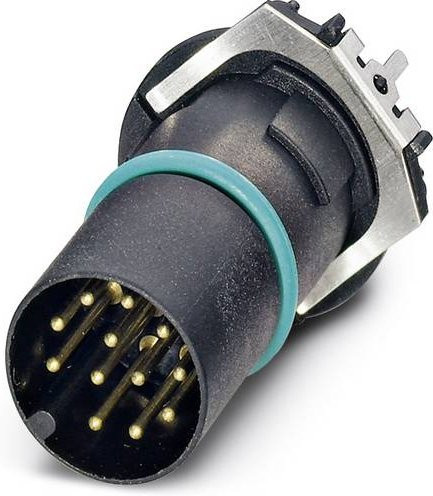 Phoenix Contact 1457584 Sensor-Aktor-Einbausteckverbinder M12 Kontaktträger Polzahl 12 Schwarz - Bild 1