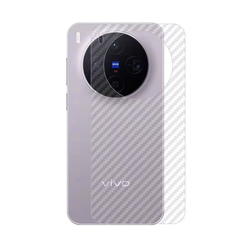 5er Set MANLIFU Carbon Faser Schutzfolie Transparent für vivo X300 Pro, vivo X300 und x300 mini mit matter Oberfläche zur Vollabdeckung der Rückseite - Bild 2