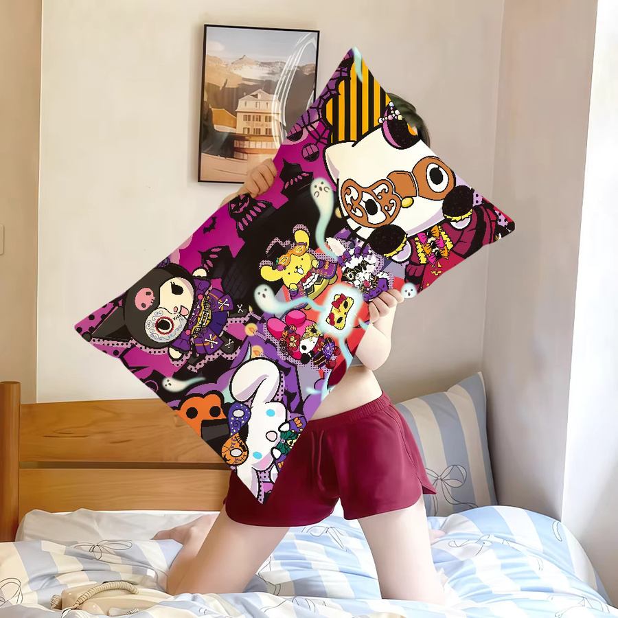 Sanrio Halloween Magische SRO Katze Kissenbezug Multicolor, Rechteckiger Kissenbezug für Sofa und Wohnzimmer - Bild 4