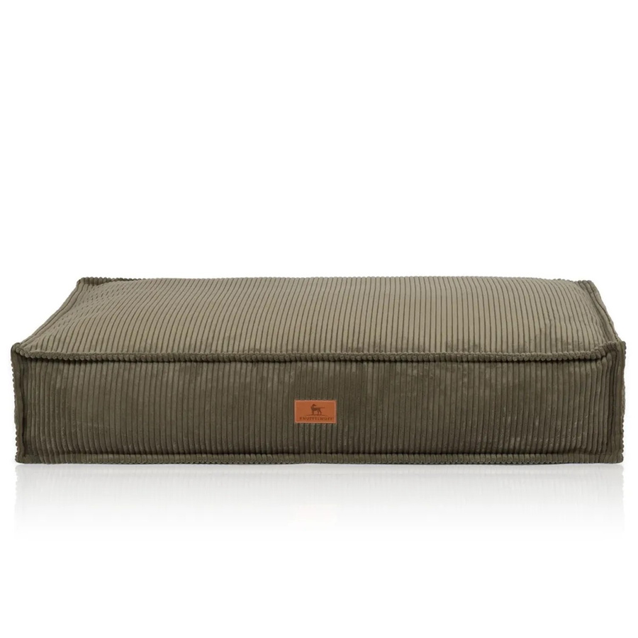 Knuffelwuff Hundekissen Lesedi Cord in Khaki mit abnehmbarem Bezug und rutschfester Unterseite B/T: 135 x 90 cm - Bild 2