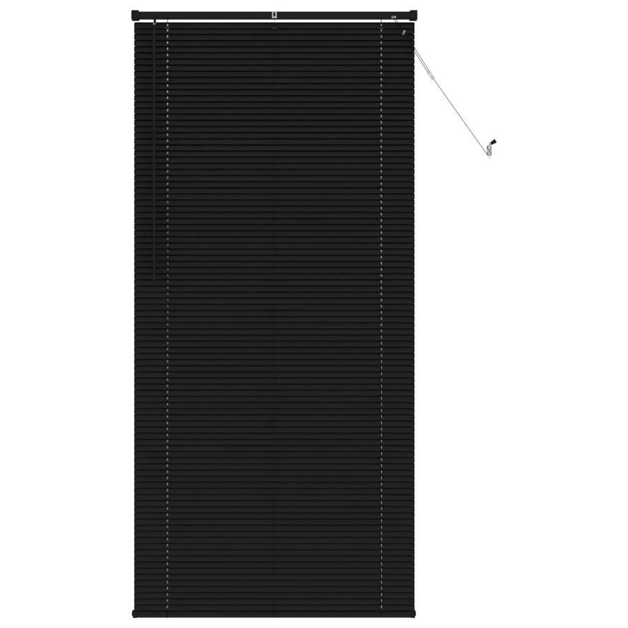 vidaXL Venetianer Jalousie aus PVC, Schwarz, B: 90 cm, H: 213 cm - Bild 2