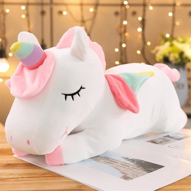 Yiran Health & Beauty Einhorn Stofftier Liegend, Plüschtier, ab 3 Jahren - Bild 1