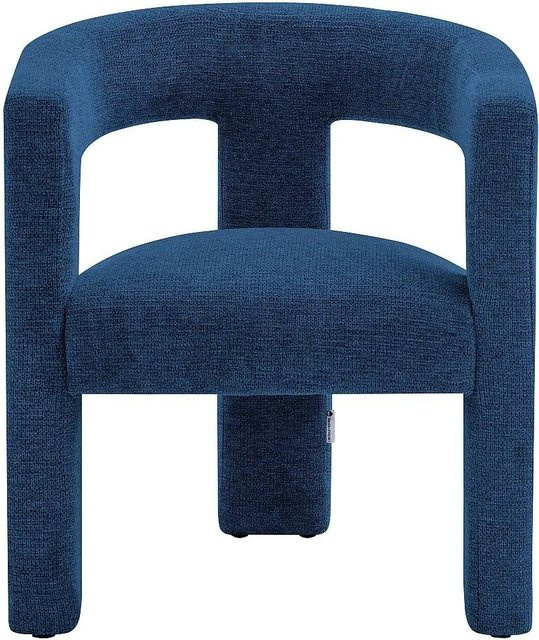 Vente-unique Sessel Favina mit gerader Rückenlehne in Blau, Breite: 64 cm, Tiefe: 64 cm, Höhe: 64 cm - Bild 1