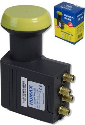 Humax LNB 143s Gold Quad Universal LNB in Gold - Bild 2