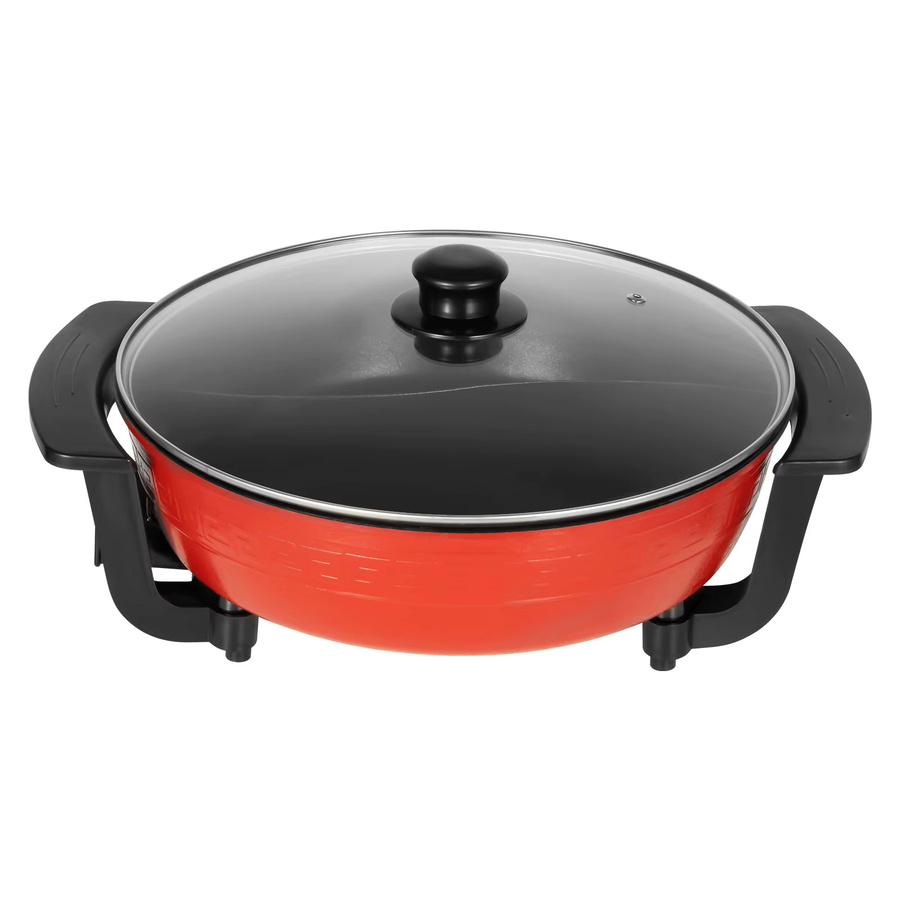 Bymaocar Elektrische Hotpot-Pfanne mit 5 Temperaturstufen in Schwarz oder Rot - Bild 6
