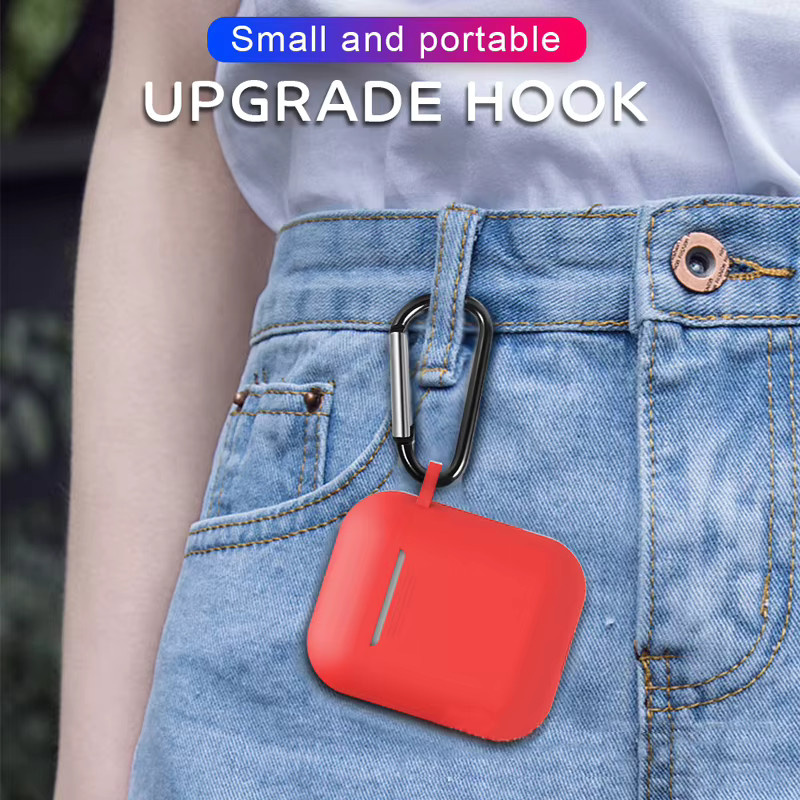 Stoßfeste Silikon-Schutzhülle für Apple AirPods Case 1 & 2 in Pink - Bild 5