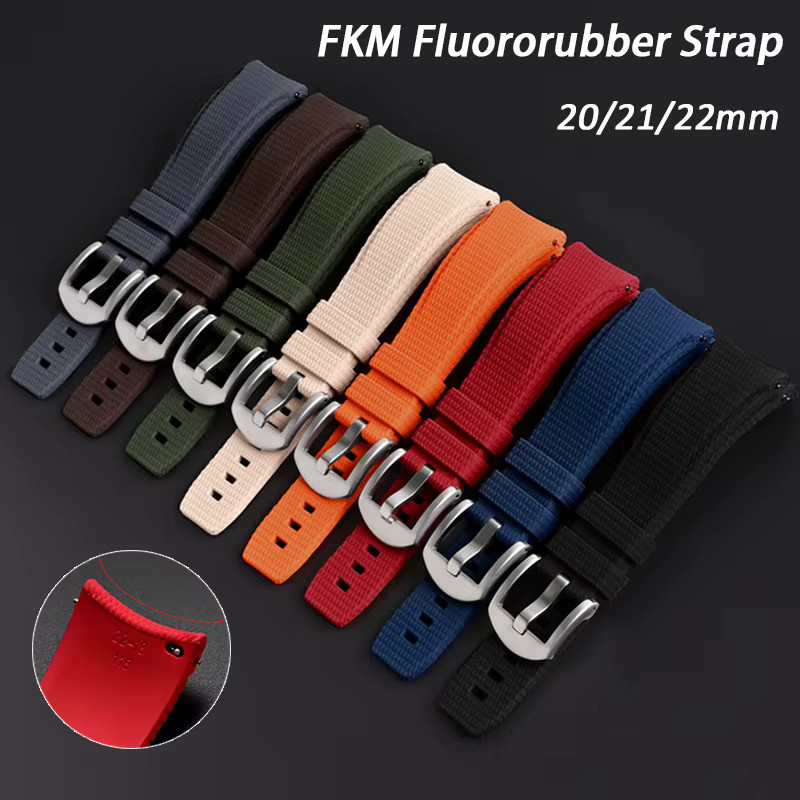 strapfreak Uhrenarmband Kautschuk, Schwarz, Unisex - Bild 1