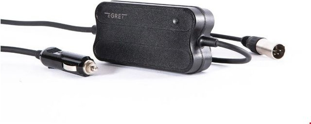 Egret Kfz-Ladegerät für Pro und X E-Scooter in Schwarz - Bild 1