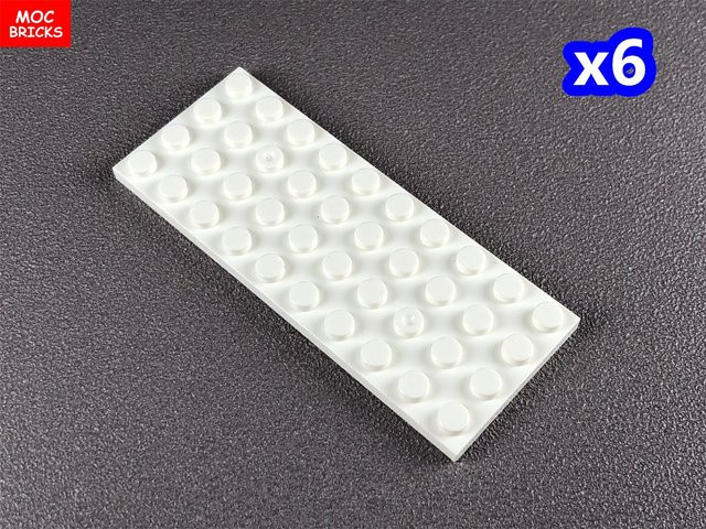 Yiran toy MOC Bausteine Platte, Konstruktionssteine, Weiß, ab 6 Jahren - Bild 1
