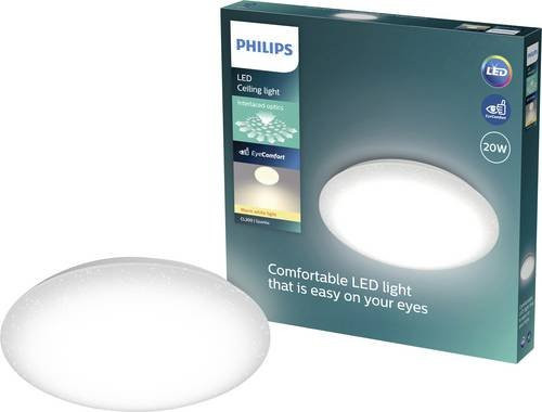 Philips LED-Deckenleuchte in Weiß, moderne runde Leuchte mit fest eingebautem LED-Leuchtmittel - Bild 1