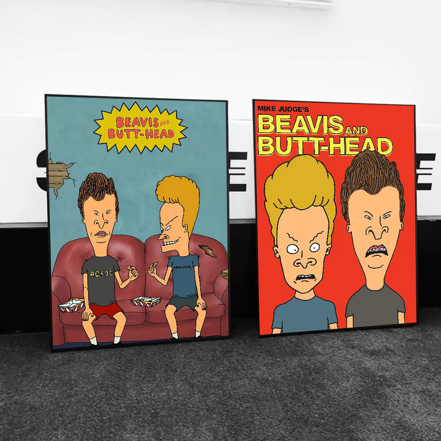 Beavis And Bolt-Head Wanddekoration von kayou als selbstklebender, wasserfester Papieraufkleber für dein Zimmer oder die Bar - Bild 3
