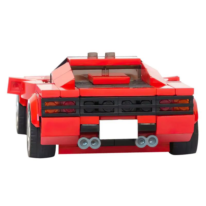 Gobricks Testarossa Roadster Bausteine Set in Rot - Bild 2