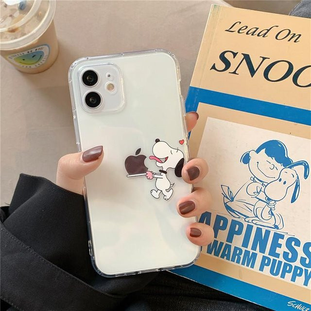 MINISO Snoopy Handyhülle für iPhone, transparent und weich - Bild 1