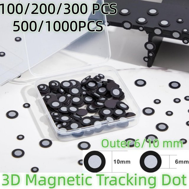 Creality Magnetische Hochreflektierende Markierungspunkte für Handgehaltene Laser-3D-Scanner zur Zielpositionierung, Durchmesser: Innen 6,0 mm, Außen 10,0 mm - Bild 1