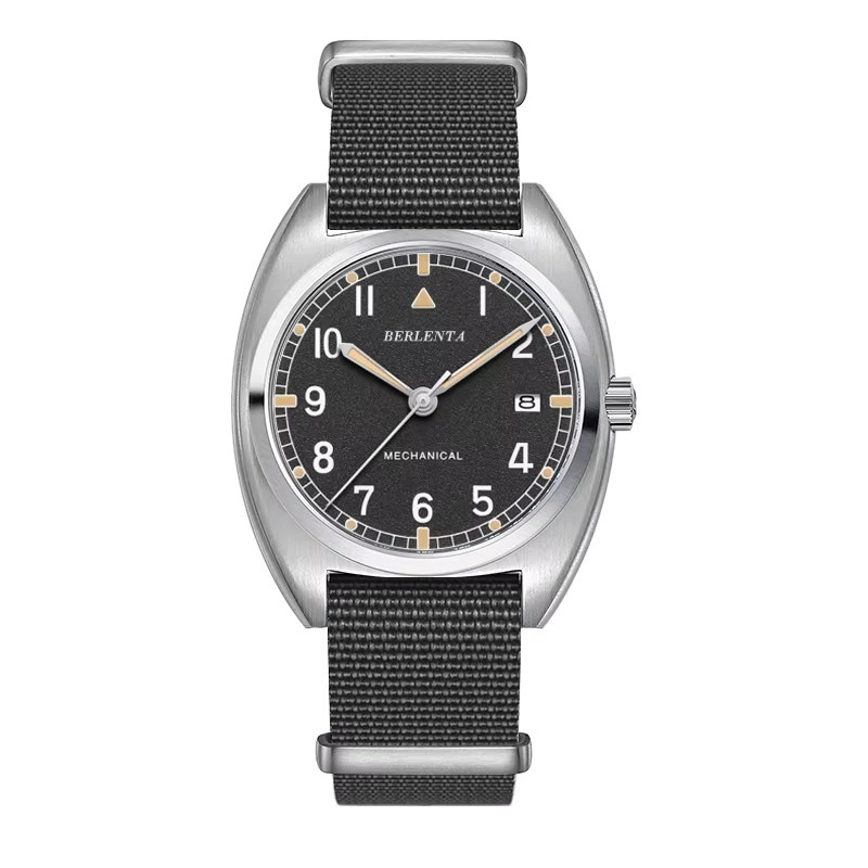 BERLENTA Armbanduhr, Automatik, Edelstahl, Schwarz, Herren - Bild 4