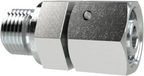 Riegler Einschraubverschraubung M14x1,5 für Rohr Ø 8 mm aus verzinktem Stahl in Silber - Bild 1