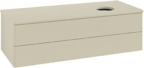 V&B Waschtischunterschrank Antao ohne Frontstruktur in Grau Lac, B/T/H: 120 x 36 x 50 cm - Bild 1
