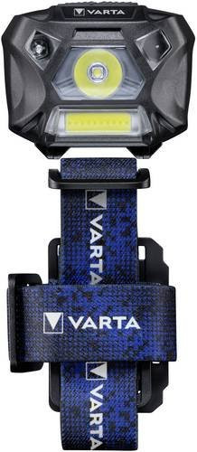 Varta Work Flex Motion Sensor H20 LED Stirnlampe mit COB-Technologie, Schwarz/Blau, 150lm, IP54, batteriebetrieben - Bild 1