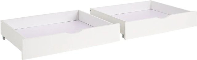 Homestyle4u Bettkasten 2er Set Weiß B/T/H: 83 x 16 x 63,5 cm - Bild 1