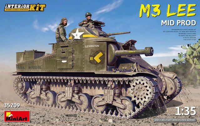 Miniart M3 Lee Mid Production, Interior Kit, Fahrzeuge, Grün - Bild 1