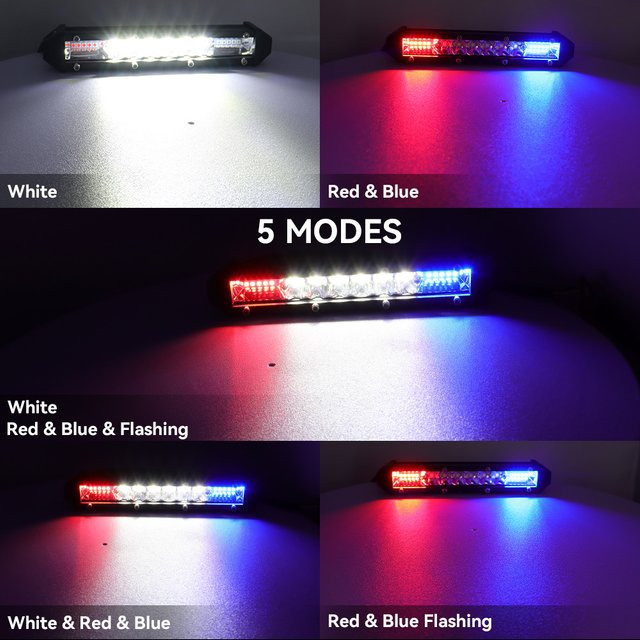 QIDEWIN Ultraflache LED-Arbeitslichtleiste 7 Zoll Kombi-Lichtleiste für Offroad, Traktor, Boot und 4x4-Lkw - Bild 1