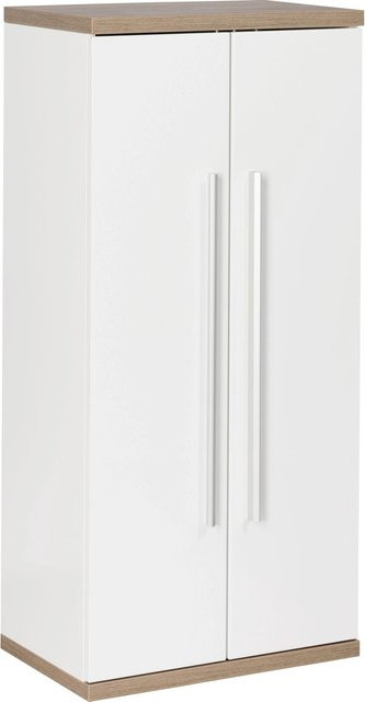 Fackelmann Bad-Hängeschrank Stanford Doppel-Midischrank Weiß B/H/T: 50,5 x 106 x 32 cm - Bild 1