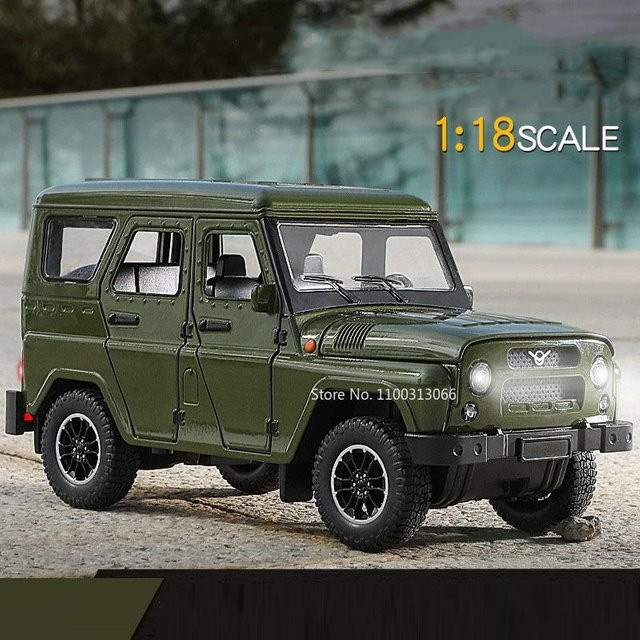 Linyi toy car Russische Uaz-452 Hunter Spielzeugauto, Diecast Modell, 1:18, mit Ton und Licht, ab 14 Jahren - Bild 1