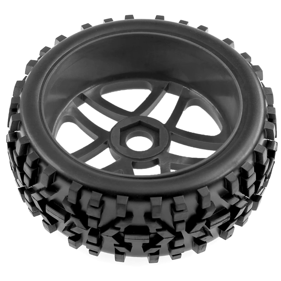 RS RC Buggy-Räder und Gummireifen, 4-teiliges Set, 1:8, 17 mm Sechskantfelgen - Bild 3