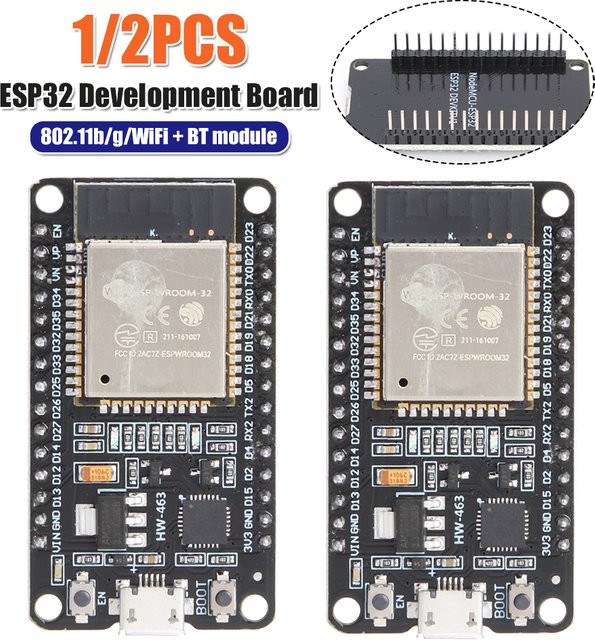 ALLOYSEED ESP-32S ESP32 Entwicklungsboard mit WLAN und Bluetooth in Schwarz - Bild 1