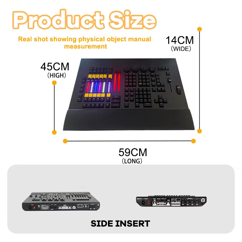 Black Horse Wing Professioneller DMX512 Beleuchtungscontroller mit Flightcase für DJ und Bühnenshow, Farbe: Schwarz - Bild 2