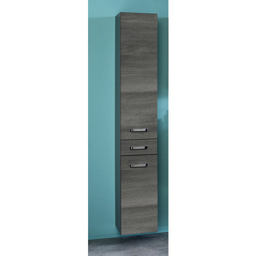 HELD MÖBEL Seitenschrank Bologna in Eiche Optik, Grau/Mehrfarbig, B/H/T: 30 x 180 x 35 cm - Bild 2