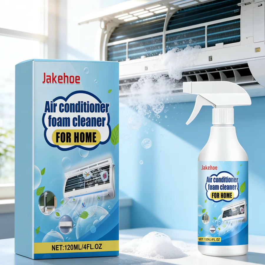 Jakehoe Klimaanlagen-Schaumreiniger für Abluftventilatoren, Standgeräte und Wandmontierte Klimaanlagen, Haushalts-Spulenreiniger-Spray, 120 ml - Bild 3