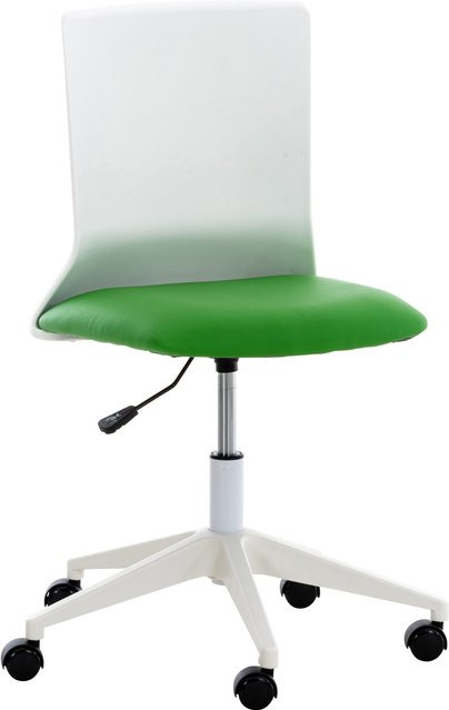 TPFLiving Bürostuhl Apollo aus Kunstleder in Grün und Weiß, moderner Schreibtischstuhl für dein Home-Office, B/T/H: 61 x 61 x 120 cm - Bild 1
