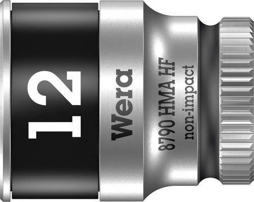 Wera Zyklop Steckschlüsseleinsatz Außen-Sechskant 12 mm mit 1/4 Zoll Antrieb und Haltefunktion aus Chrom-Vanadium - Bild 1