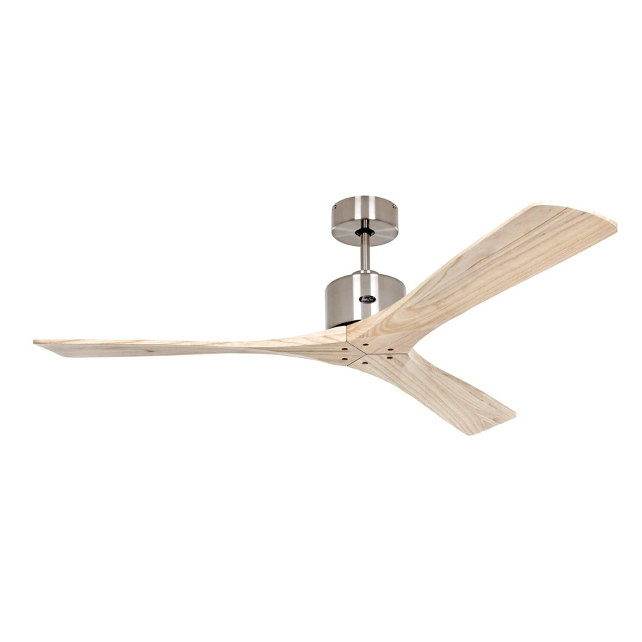 CASAFAN Deckenventilator Macau mit Fernbedienung in Chrom und Holz Natur, Durchmesser: 132 cm - Bild 1