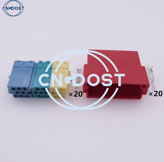 Universal Mini-ISO Funkstecker Adapter 20-polig für Kfz VW Audi Skoda in Multicolour - Bild 1