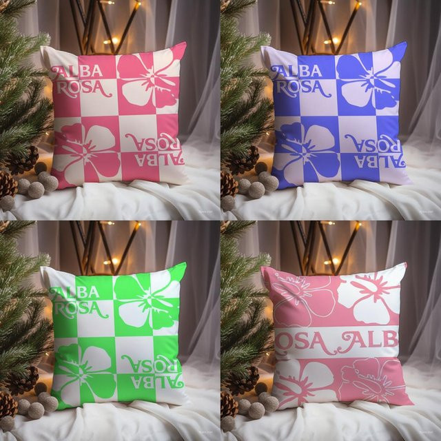 Alba Rosa Kissenbezug Premium Comfort Reversible Pillow Cove in Schwarz und Pink, B/B: 30 x 30 cm - Bild 1