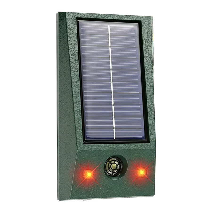 SAIJZEK Solarbetriebener Ultraschall-Tiervertreiber für den Außenbereich mit Stroboskop-Blinklicht und wasserdichter Mäuseabwehr für Garten und Hof - Bild 6