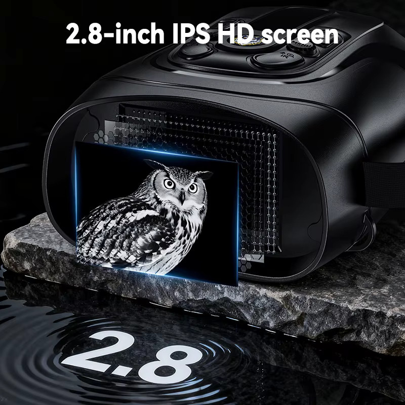 Digitales Nachtsicht-Fernglas mit 10-fachem Zoom und Infrarot-Technik in Schwarz für Videoaufnahmen und Jagd mit einer Reichweite von bis zu 800 m - Bild 3