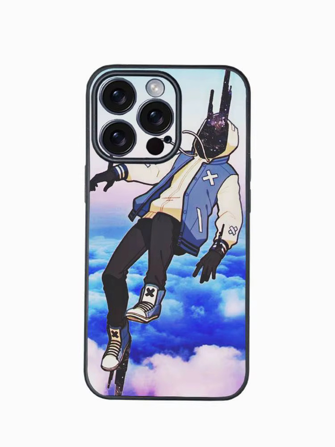 Handyhülle mit B-BoyWithUke Singer Motiv für Apple iPhone 11 12 13 14 15 16 Pro Max Plus in Multicolour mit Glasstruktur - Bild 6