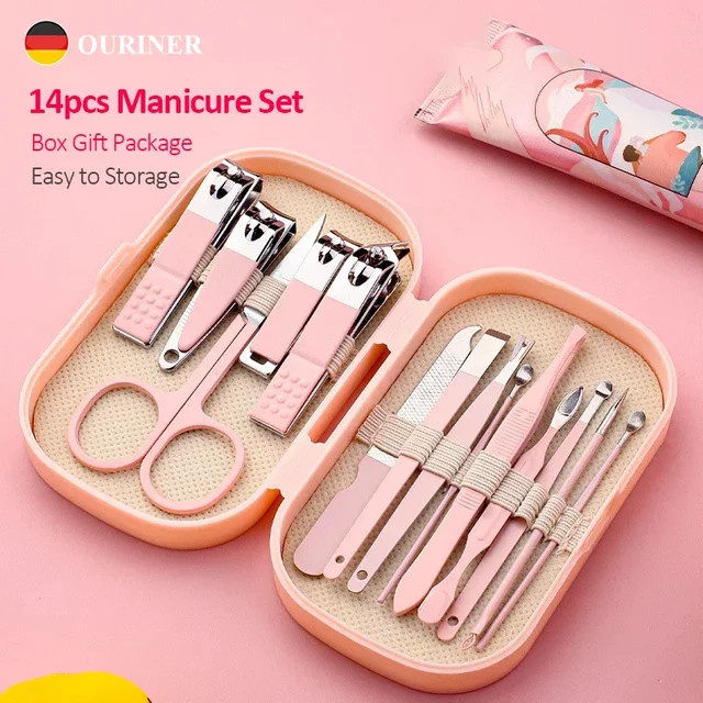 Ouriner Maniküre- und Pediküre-Set, 14-teilig, Unisex - Bild 1