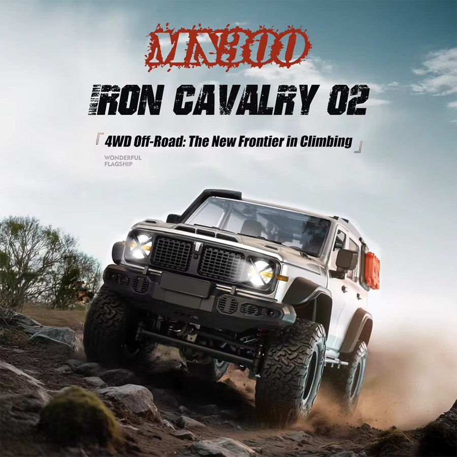 JIKEFUN MN300 RC Crawler 4WD Off-road, Fernbedienung Auto, 1:12, Orange - Bild 2
