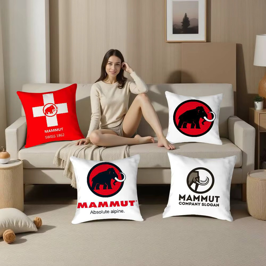 MAMMUT Kissenbezug aus Mikrofaser mit doppelseitigem Logo-Druck in Plüsch-Qualität - Bild 3