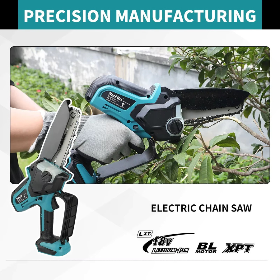 Makita 18V Akku-Mini-Kettensäge für die Holzbearbeitung in Petrol - Bild 5