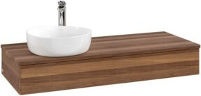 V&B Waschtischunterschrank Antao mit Beleuchtung, Farbe: Weiß, B/T/H: 120 x 50 x 19 cm - Bild 1