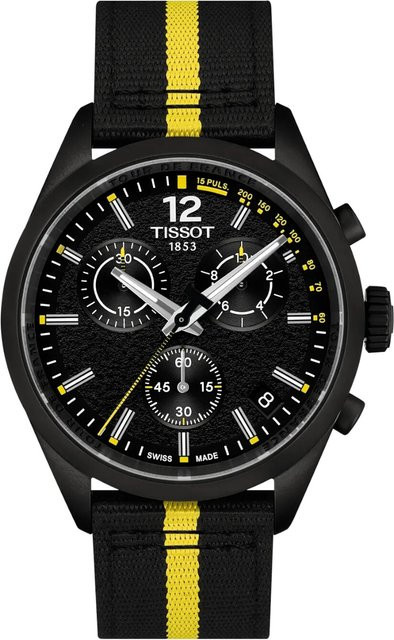 Tissot Chronograph, Quarz, Edelstahl, 40 mm, Textil/NATO, Herren - Bild 1