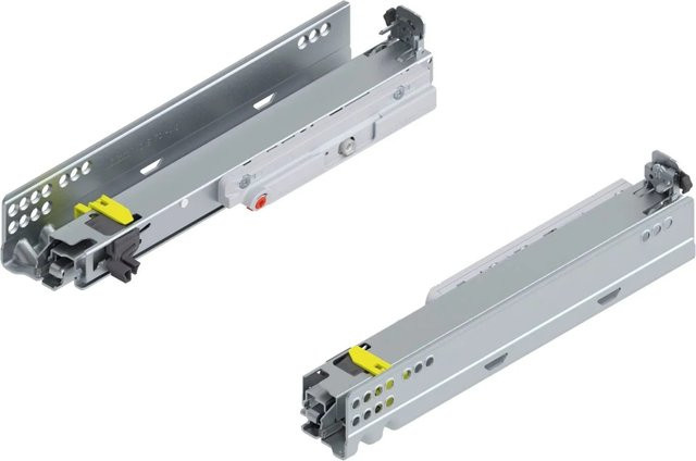 Blum Movento Vollauszug Tip On 760H3000T, Nennlänge: 300 mm, Tragkraft bis 40 kg, Farbe: Silber - Bild 1